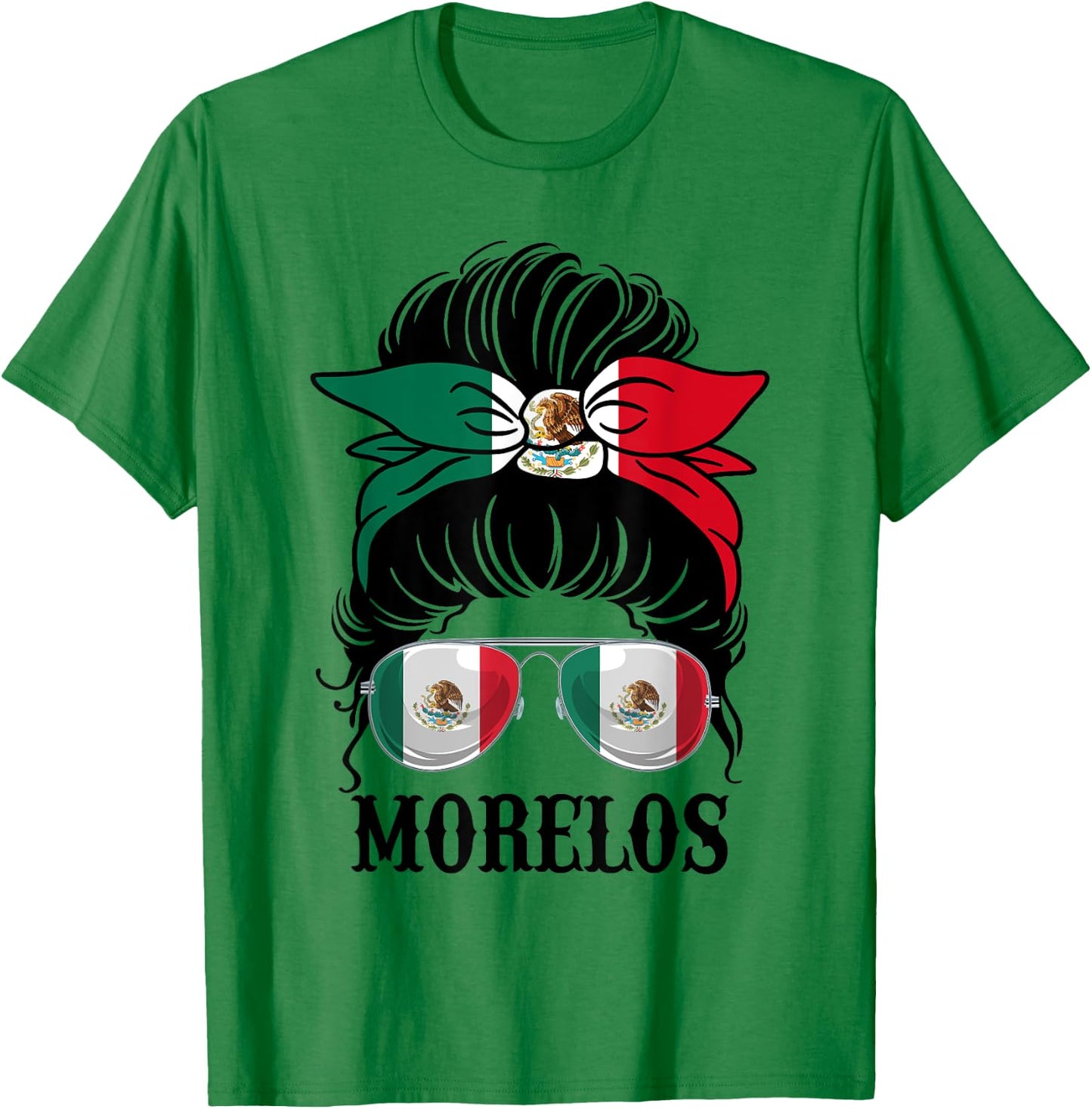 Morelos Mexico Pride Mexican Flag State T-Shirt - T-Shirt | Irish Green