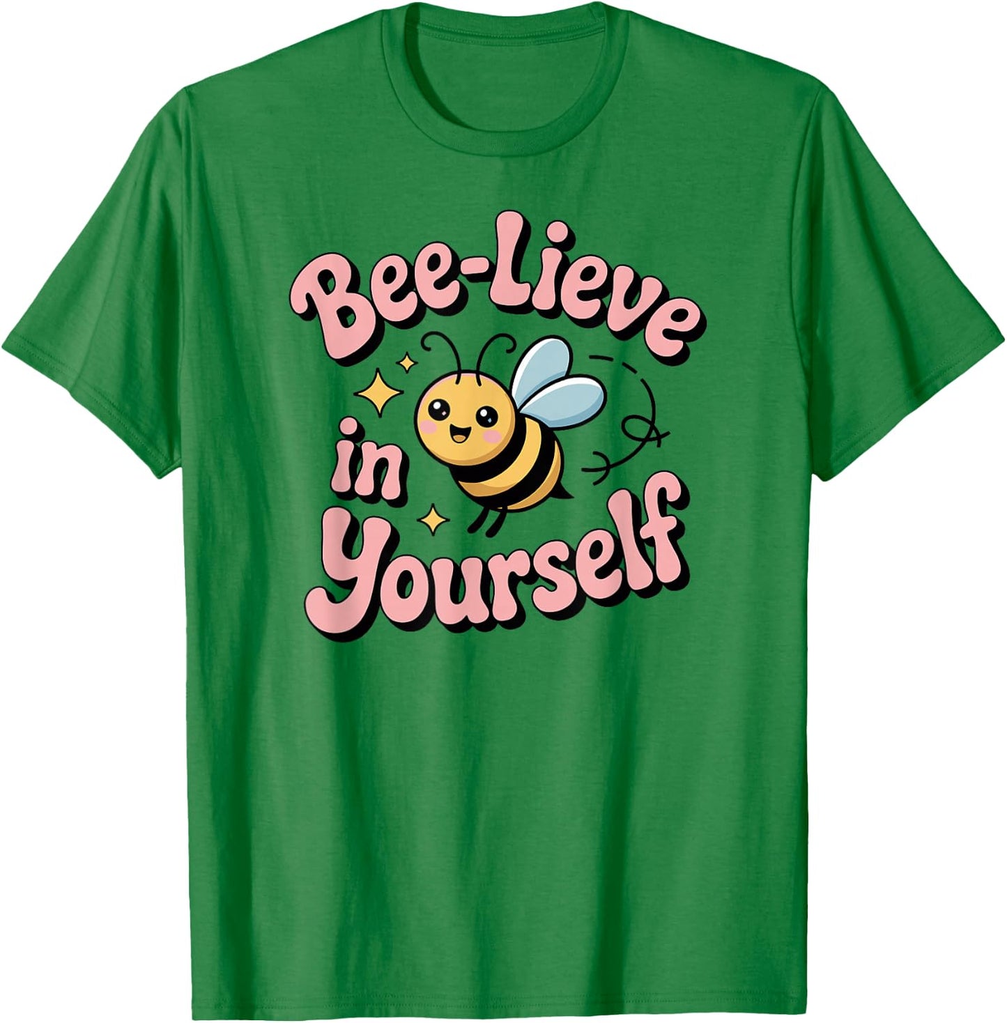 Cute Spelling Bee, Bee-Lieve, Kids and Teachers School Fun T-Shirt - T-Shirt | Irish Green