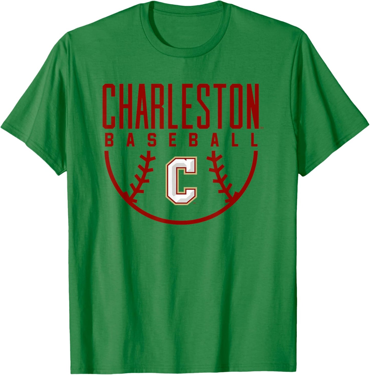 College of Charleston Cougars Baseball Arch T-Shirt - T-Shirt | Irish Green