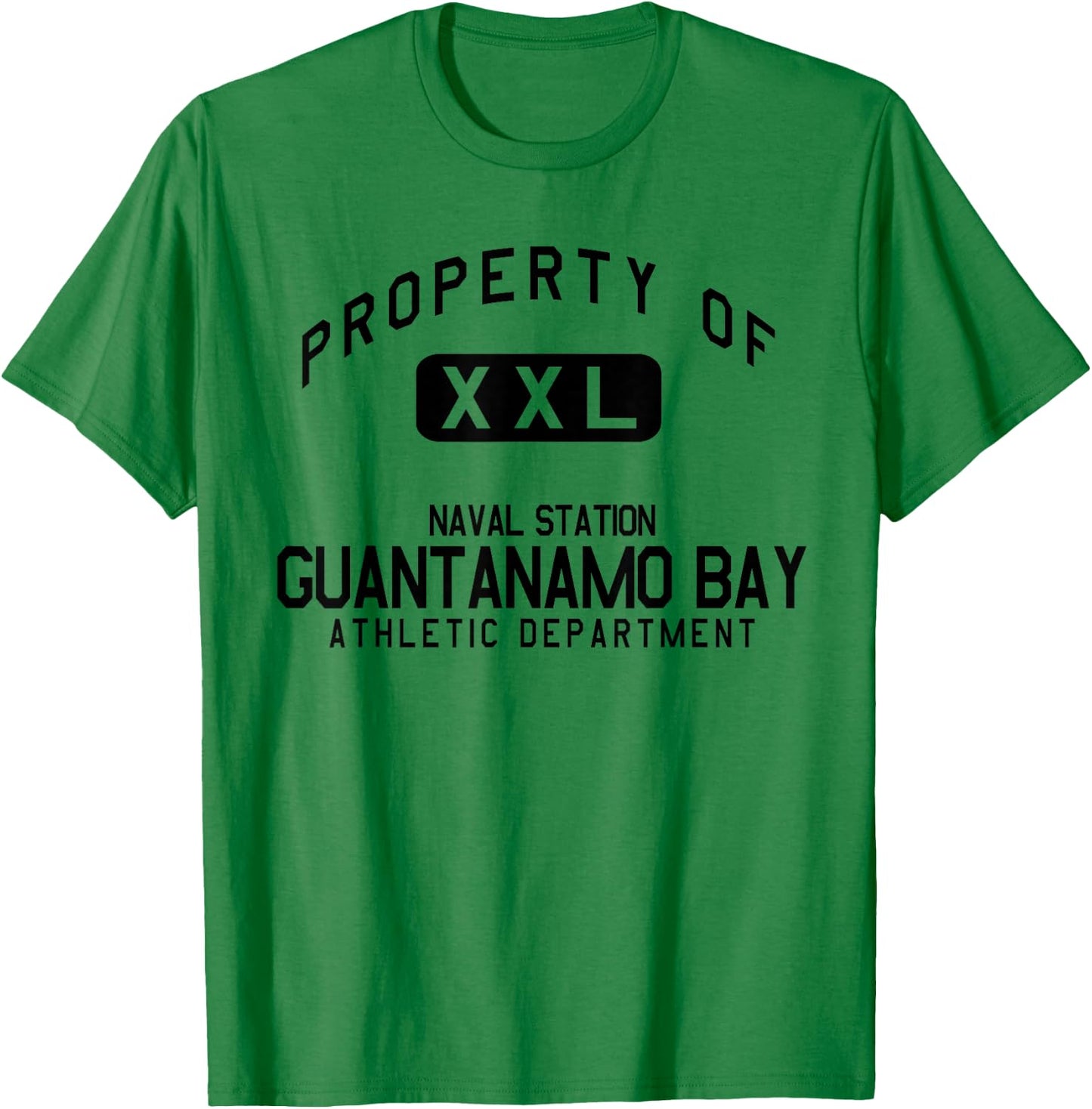 Property of Naval Station Guantanamo Bay Athletic Department T-Shirt - T-Shirt | Irish Green