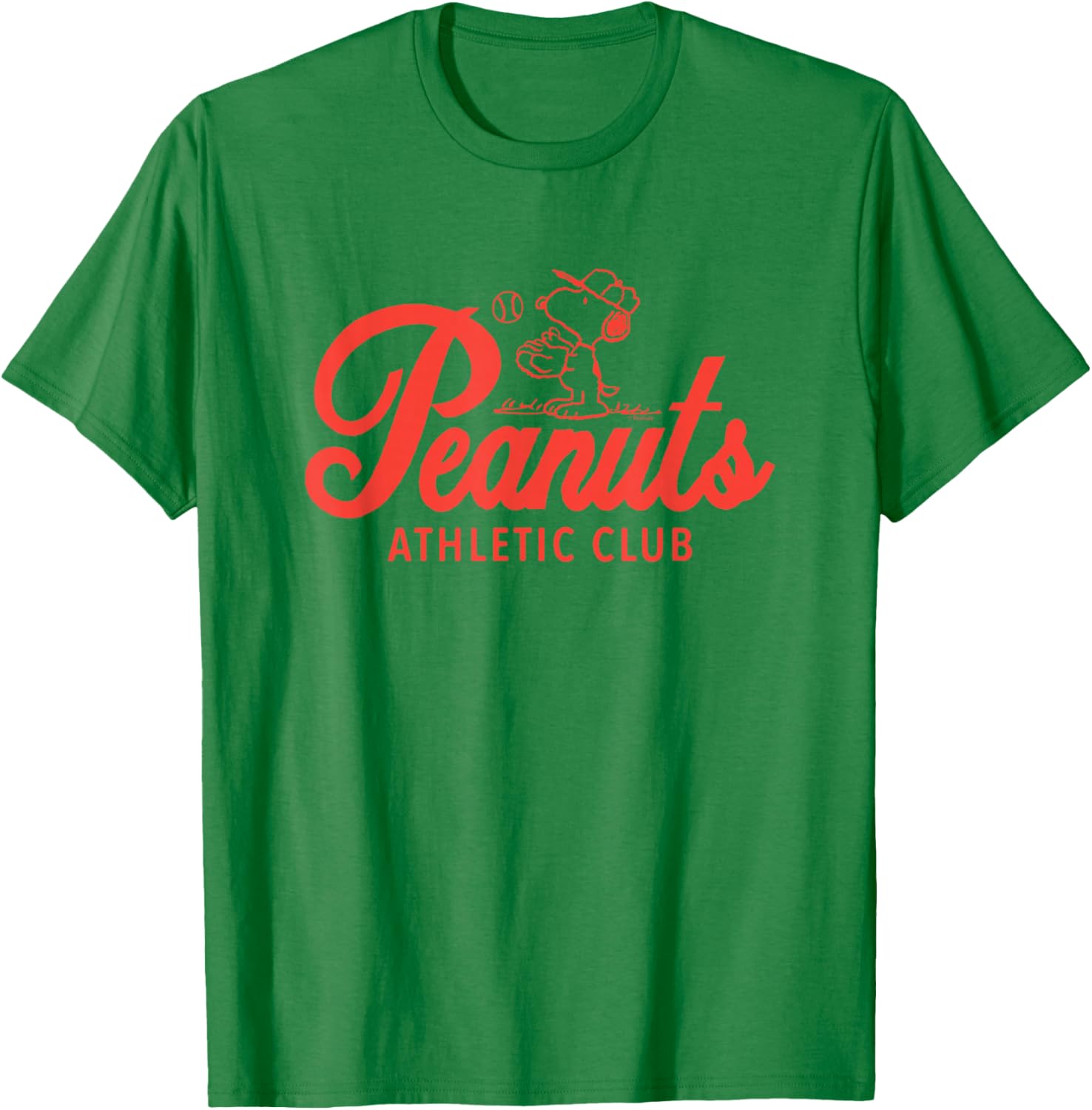 Peanuts - Athletic Club Baseball T-Shirt - T-Shirt | Irish Green