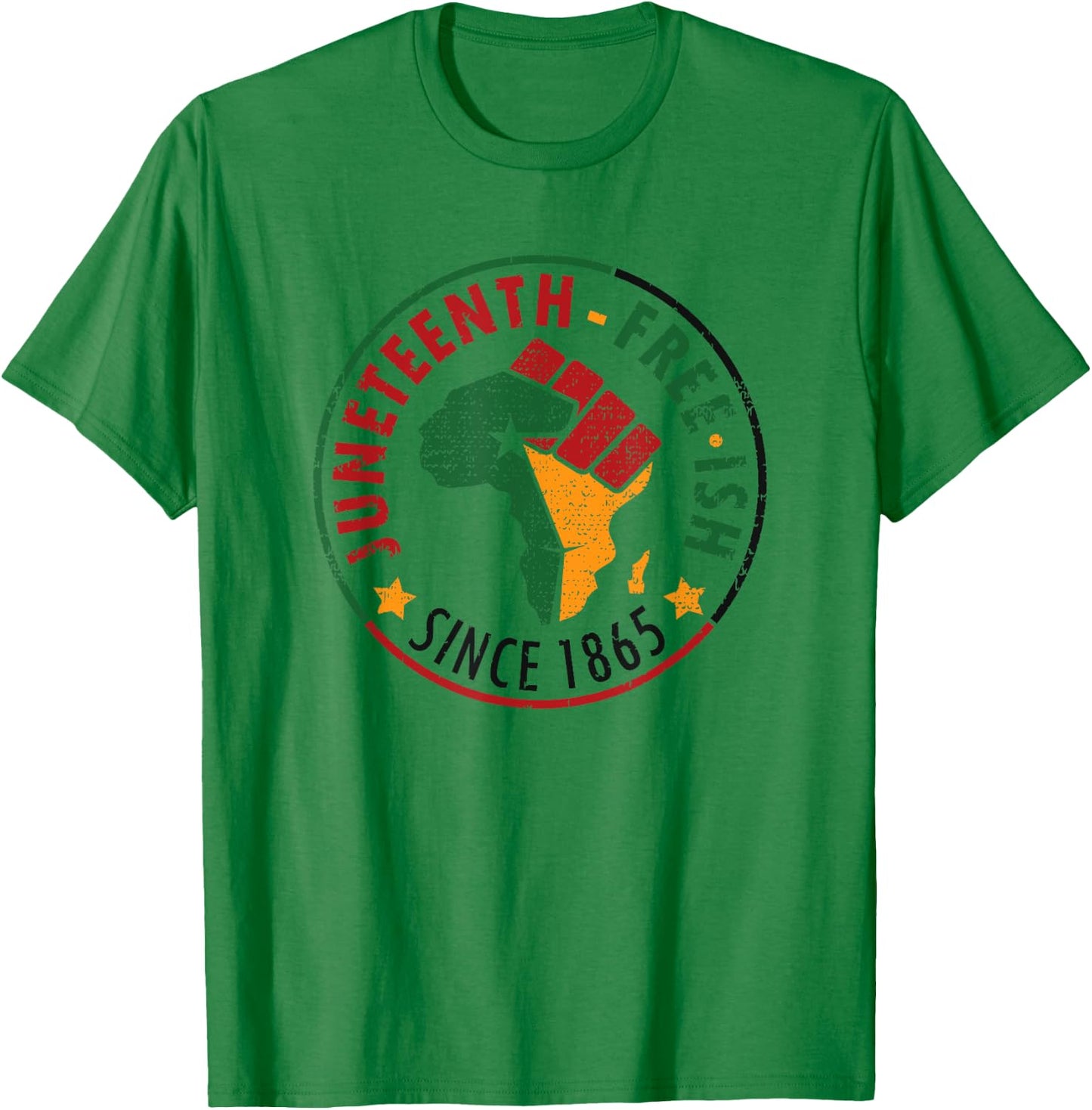 Juneteenth Free-ish Since 1865 T-Shirt - T-Shirt | Irish Green
