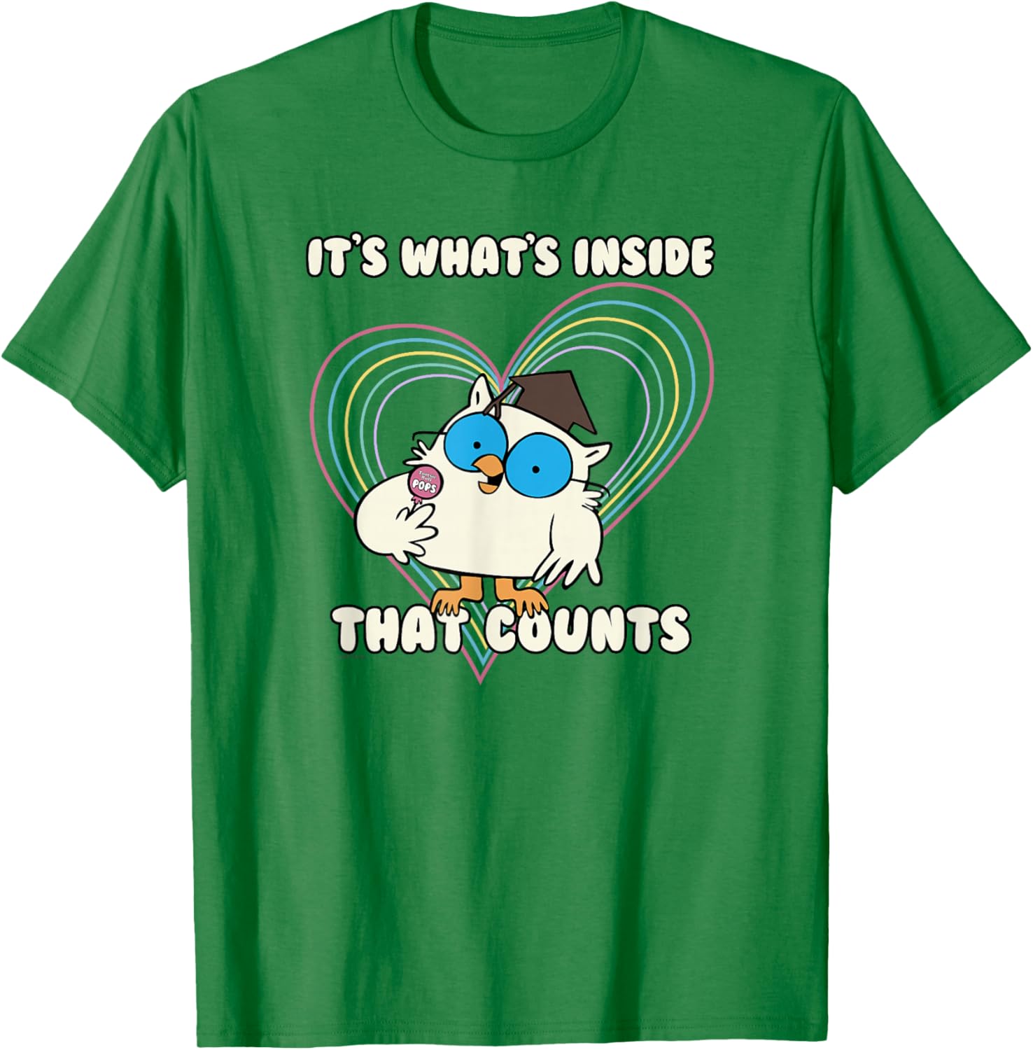 Tootsie Roll Pop It's What's Inside That Counts T-Shirt - T-Shirt | Irish Green