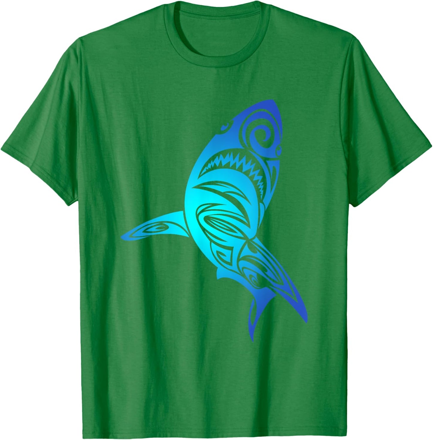 Hawaii Mano Tribal Shark Lover Awesome Cool Gift T-Shirt - T-Shirt | Irish Green