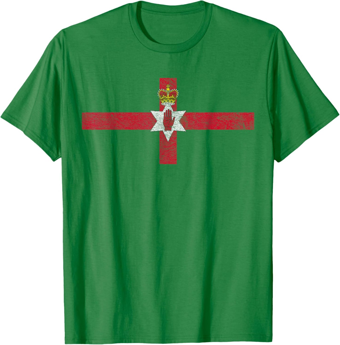 Northern Ireland Flag Red Hand T-Shirt - T-Shirt | Irish Green