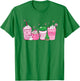 Pink Christmas Peppermint Drinks T-Shirt - T-Shirt | Irish Green