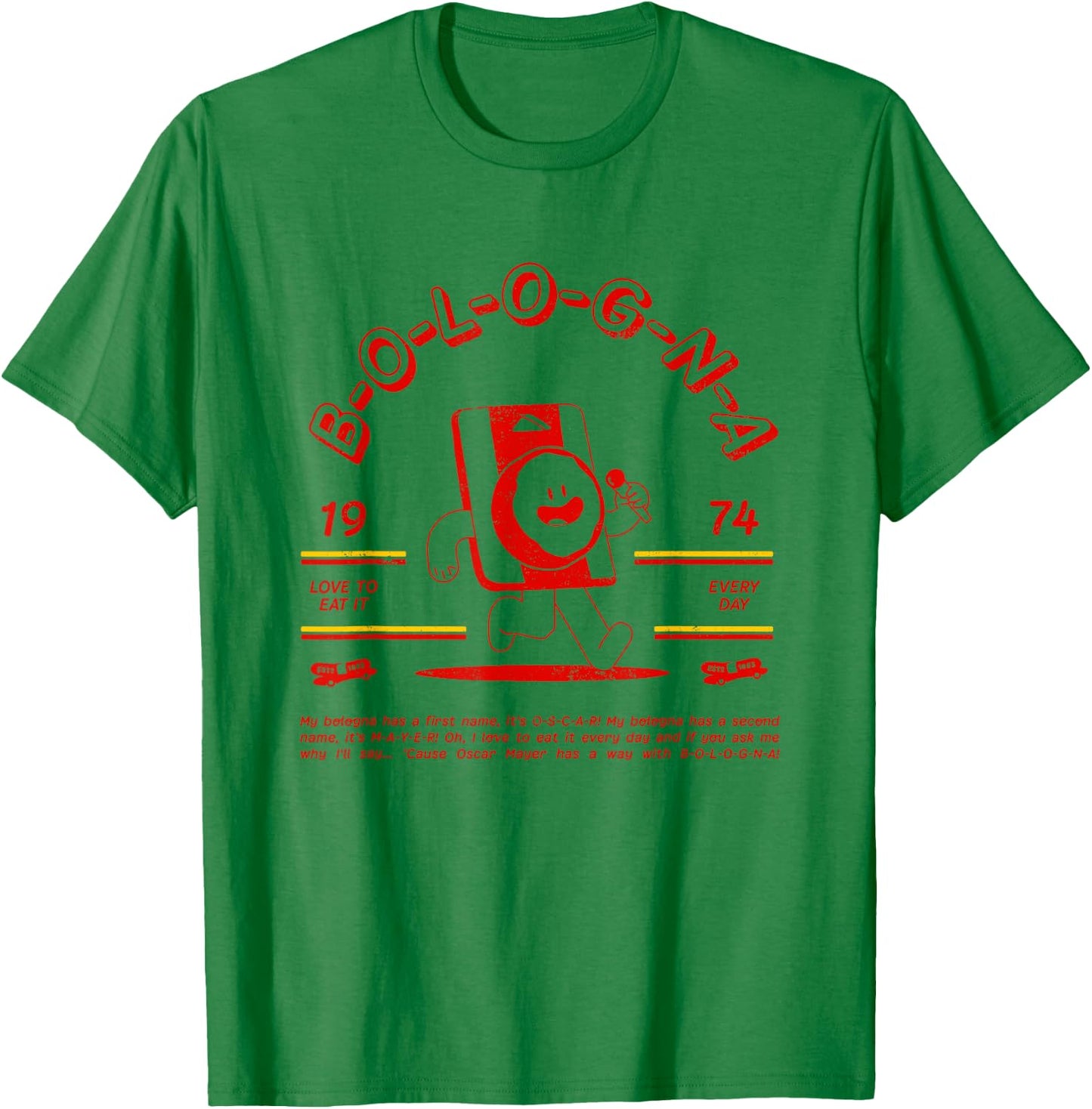 Oscar Mayer Singing Bologna Vintage T-Shirt - T-Shirt | Irish Green