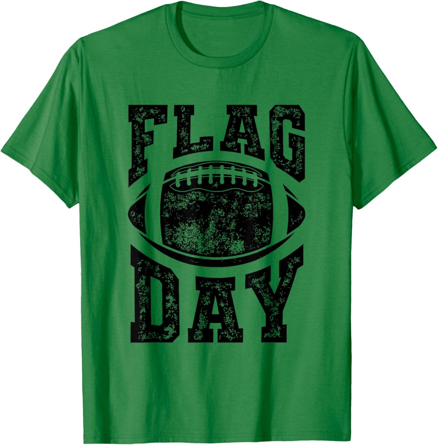 Flag Day Funny Flag Football Lover Humor Saying Slogan T-Shirt - T-Shirt | Irish Green