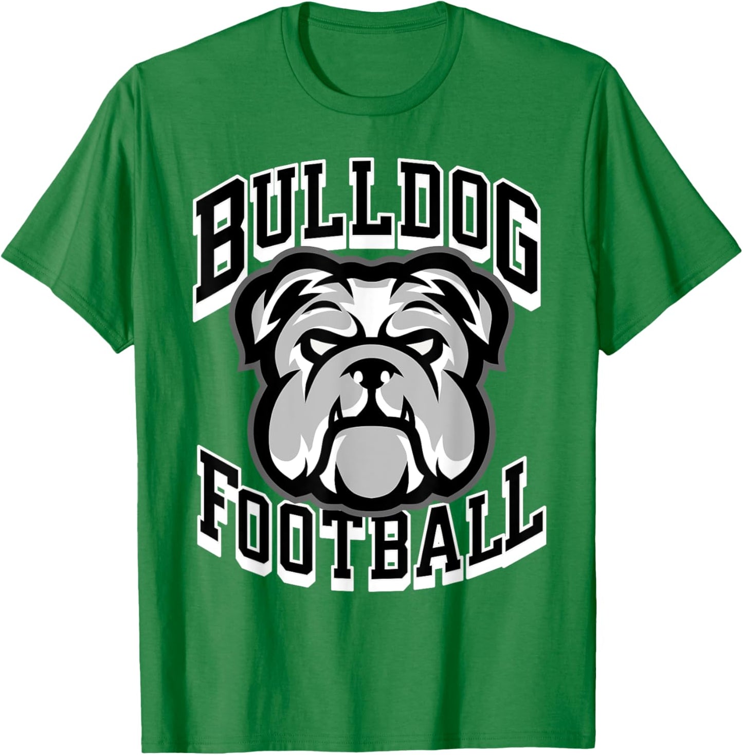 Bulldogs Football Game Day Print Mom Dad Black T-Shirt - T-Shirt | Irish Green