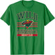 Minnesota Wild Hockey Club Gray Officially Licensed T-Shirt - T-Shirt | Irish Green