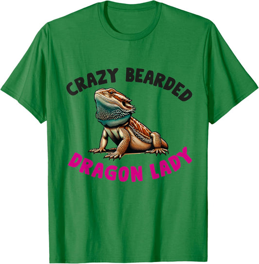 Bearded Dragon Mom Women Girls Wife Pogona Lizard Reptile T-Shirt - T-Shirt | Irish Green