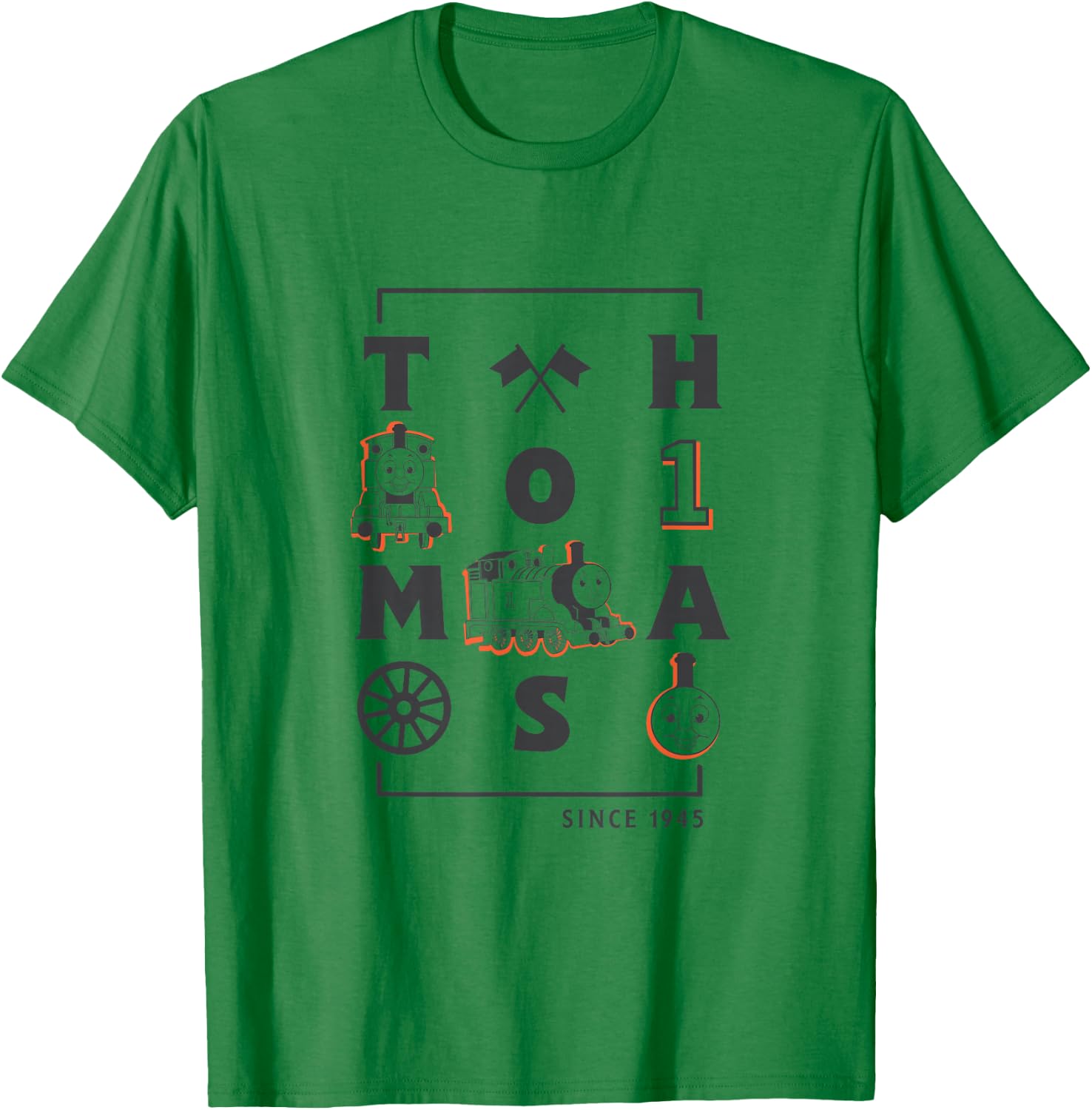 Thomas & Friends - Letters and Icons T-Shirt - T-Shirt | Irish Green