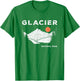 Retro Glacier National Park Montana Vintage T-Shirt - T-Shirt | Irish Green
