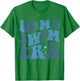 In My Swim Era Groovy Swimming Funny Swimmer T-Shirt - T-Shirt | Irish Green