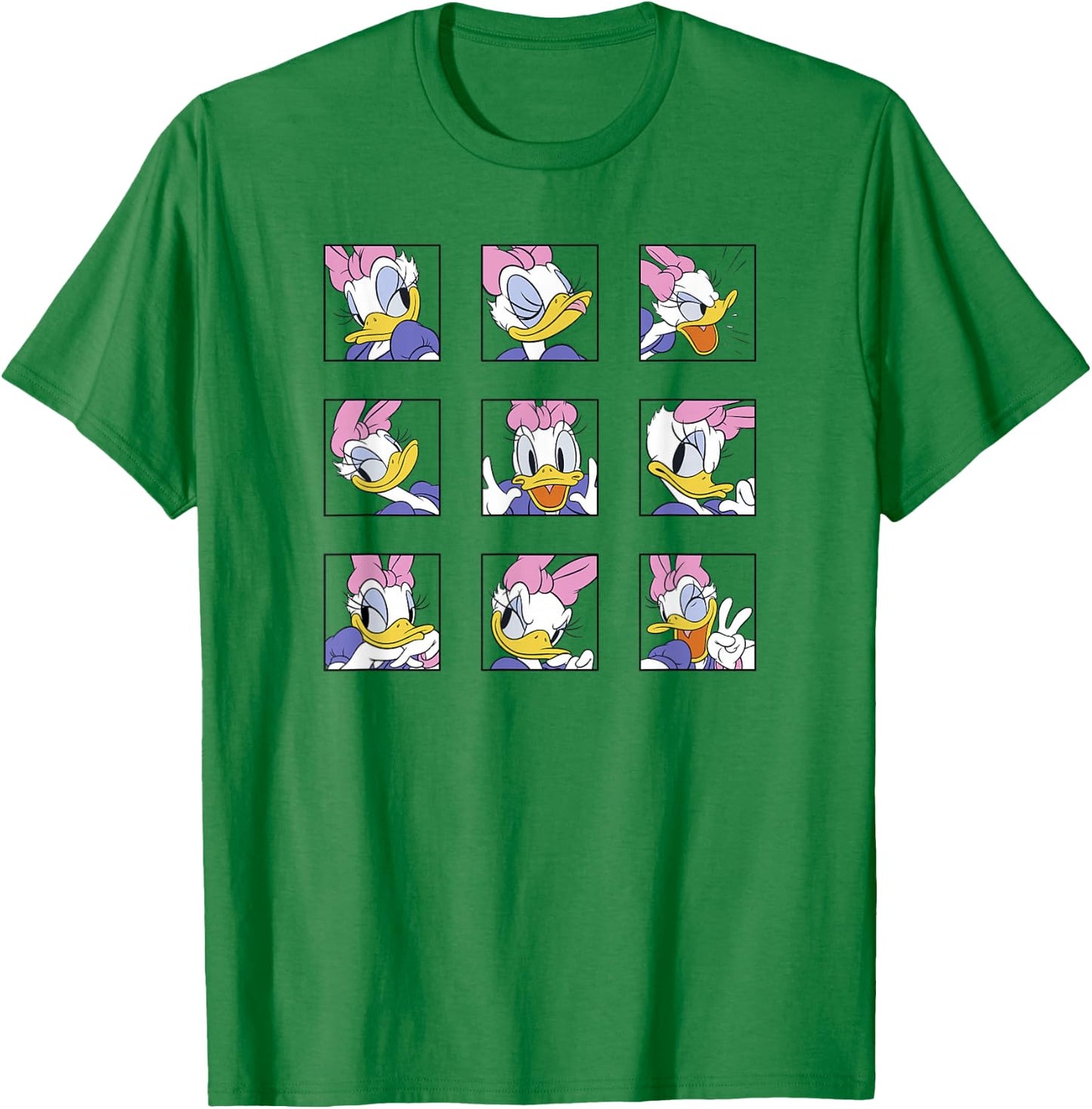 Disney Mickey and Friends Classic Daisy Expressions Box Up T-Shirt - T-Shirt | Irish Green