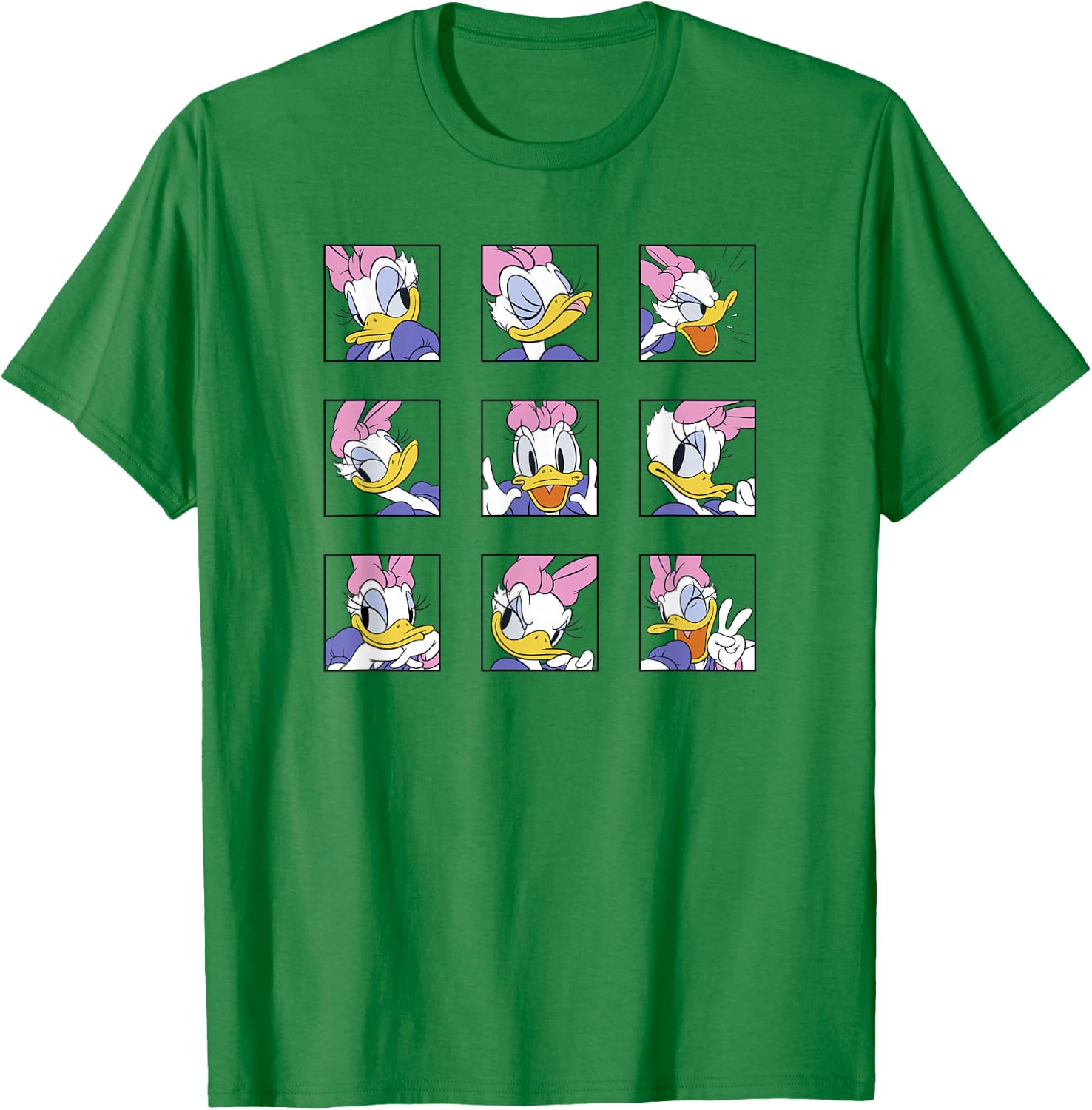 Disney Mickey and Friends Classic Daisy Expressions Box Up T-Shirt - T-Shirt | Irish Green