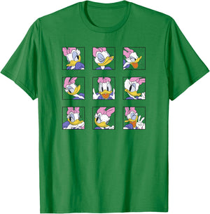 Disney Mickey and Friends Classic Daisy Expressions Box Up T-Shirt - T-Shirt | Irish Green