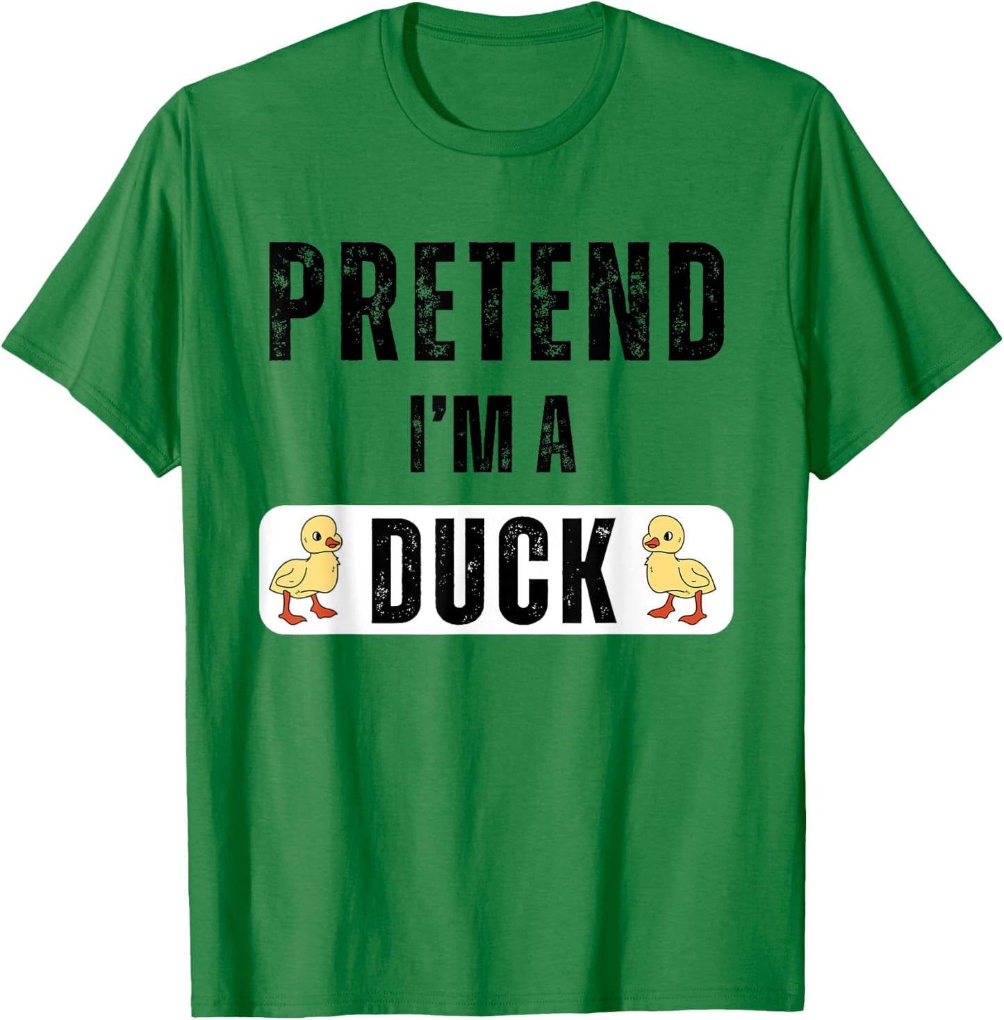 Pretend I'm A Duck Matching Kids Adult Duck Costume T-Shirt - T-Shirt | Irish Green