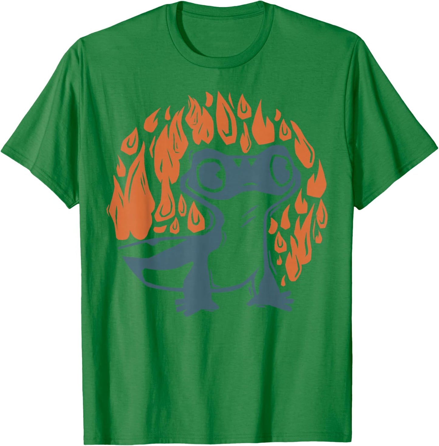 Disney Frozen 2 Salamander On Fire Portrait T-Shirt - T-Shirt | Irish Green