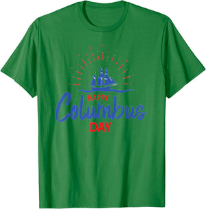 Columbus day Shirt T-Shirt - T-Shirt | Irish Green