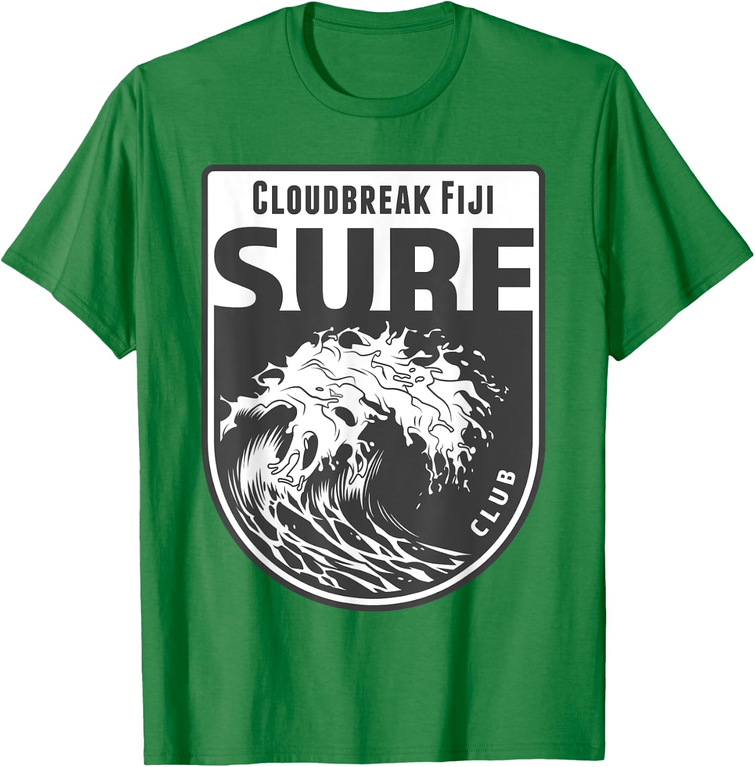 Cloudbreak, Tavarua Island, Fiji Surf Souvenir Surfing Gift T-Shirt - T-Shirt | Irish Green