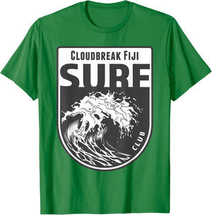 Cloudbreak, Tavarua Island, Fiji Surf Souvenir Surfing Gift T-Shirt - T-Shirt | Irish Green