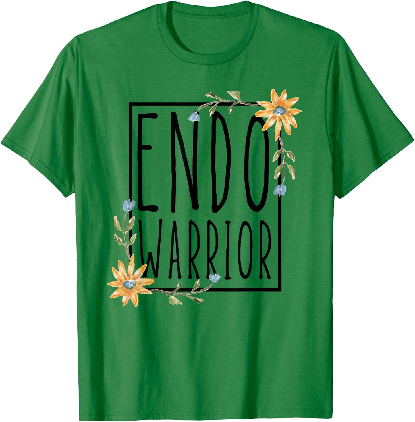 Endo Warrior - Sunflower Endometriosis Awareness T-Shirt - T-Shirt | Irish Green