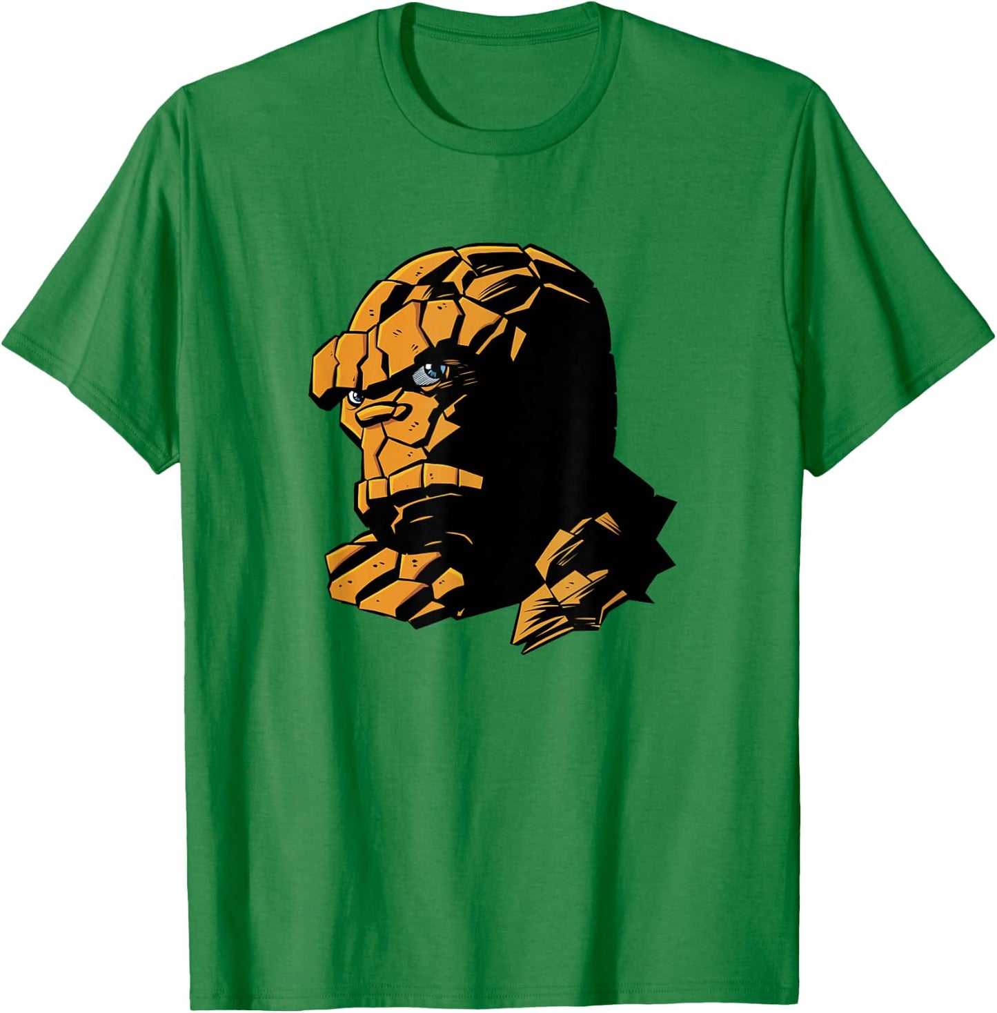 Marvel Fantastic Four Ben Grimm Logo Portrait T-Shirt - T-Shirt | Irish Green