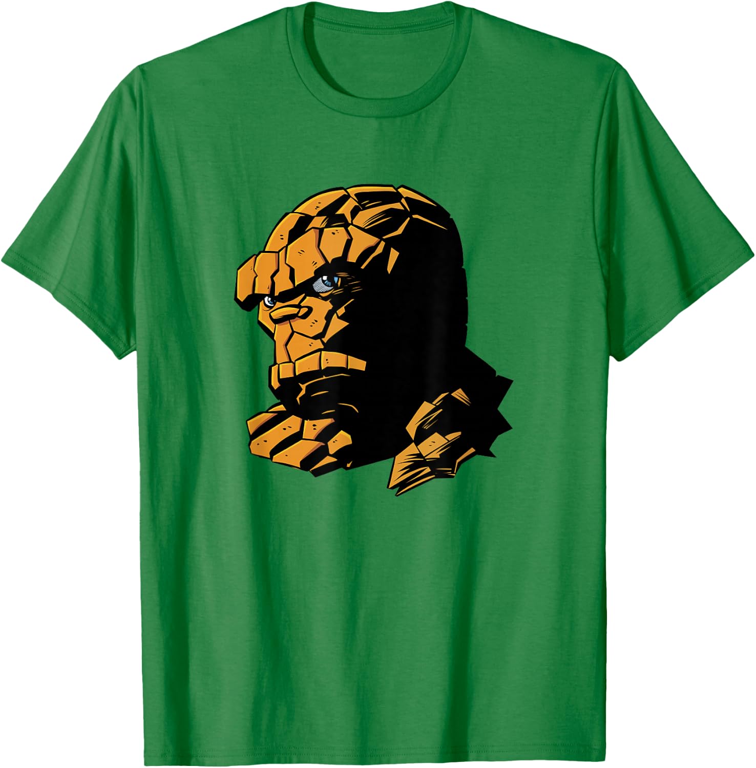 Marvel Fantastic Four Ben Grimm Logo Portrait T-Shirt - T-Shirt | Irish Green