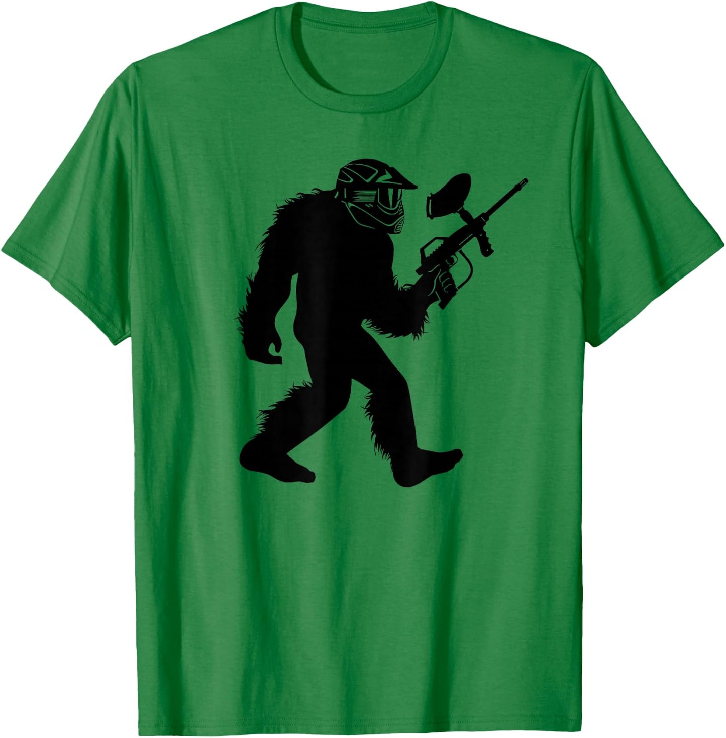 Bigfoot Paintball , Sasquatch Paintballer Apparel T-Shirt - T-Shirt | Irish Green
