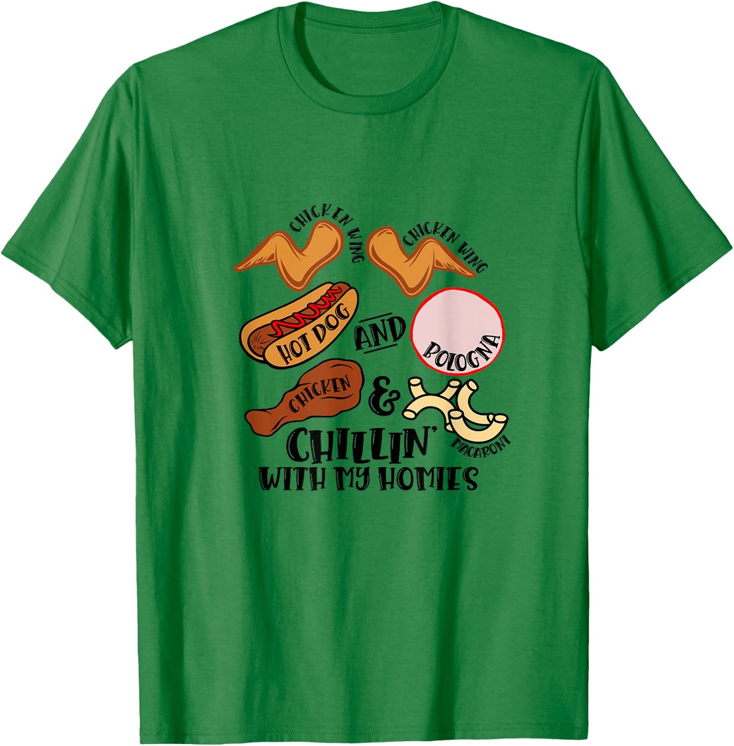 Chicken Wing Chicken Wing Hot Dog & Bologna Viral Song Lyric Women T-Shirt - T-Shirt | Irish Green