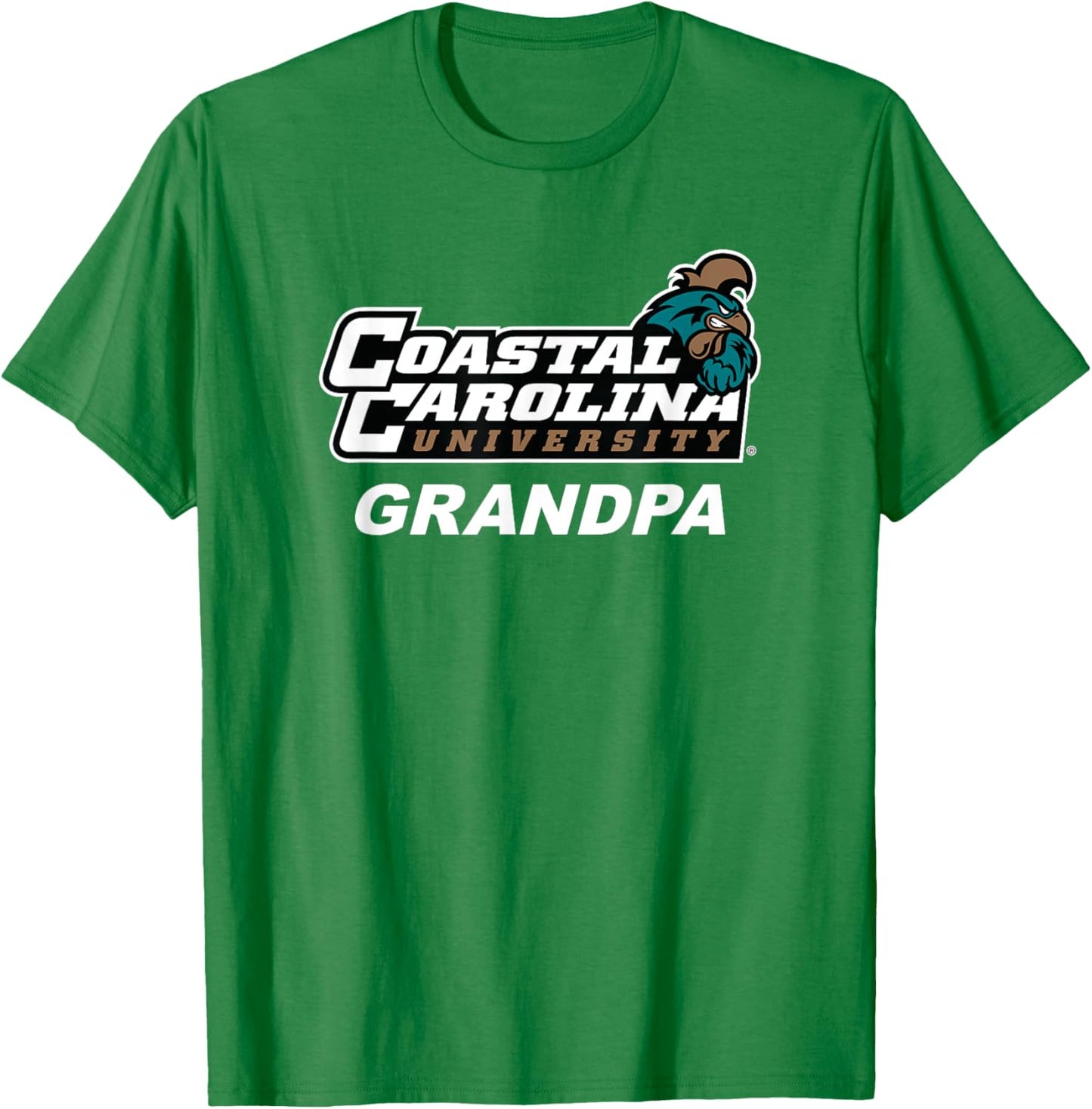Coastal Carolina University CCU Grandpa T-Shirt - T-Shirt | Irish Green