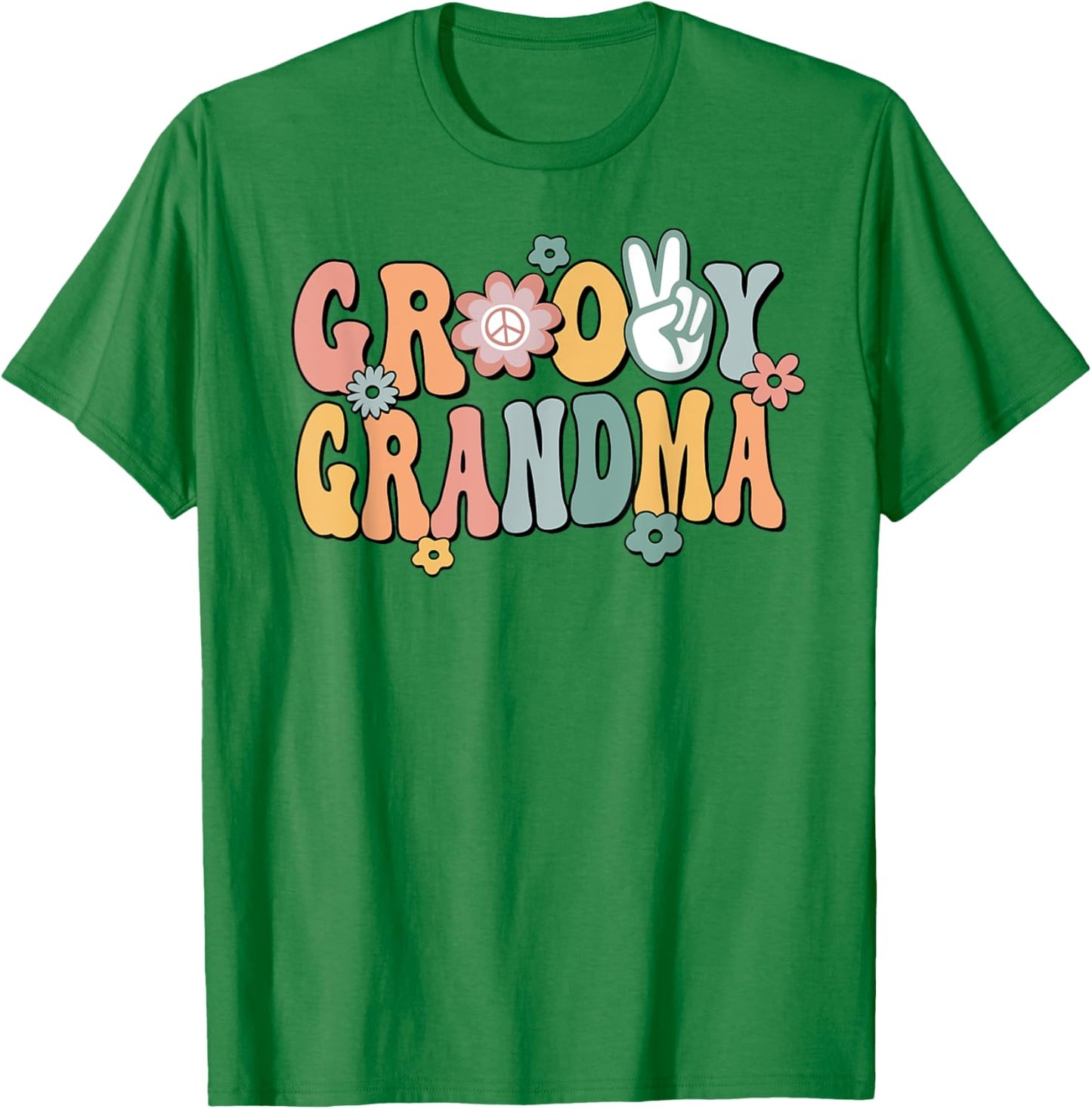 Groovy Grandma Retro Gigi Matching Family 1st Birthday Party T-Shirt - T-Shirt | Irish Green