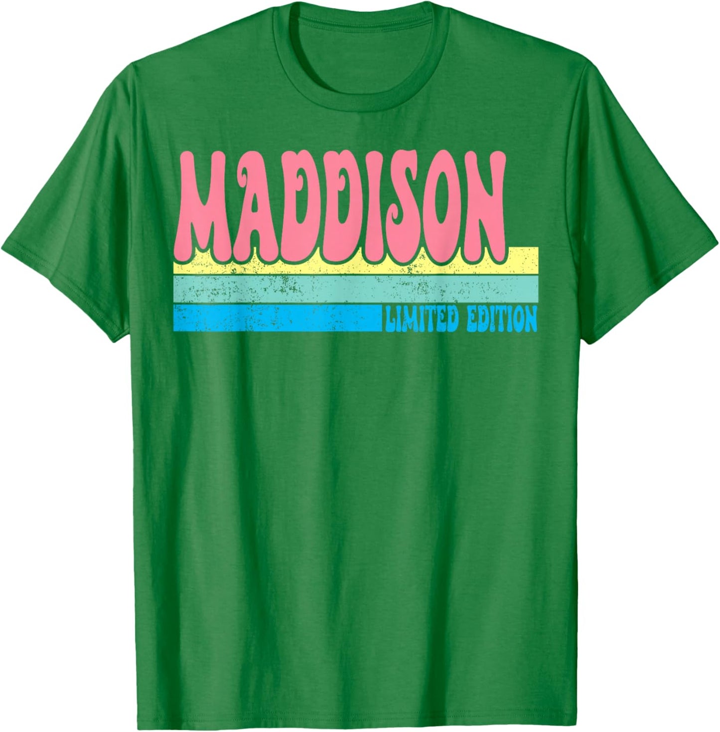 MADDISON Name Personalized Cute Idea Groovy Women MADDISON T-Shirt - T-Shirt | Irish Green