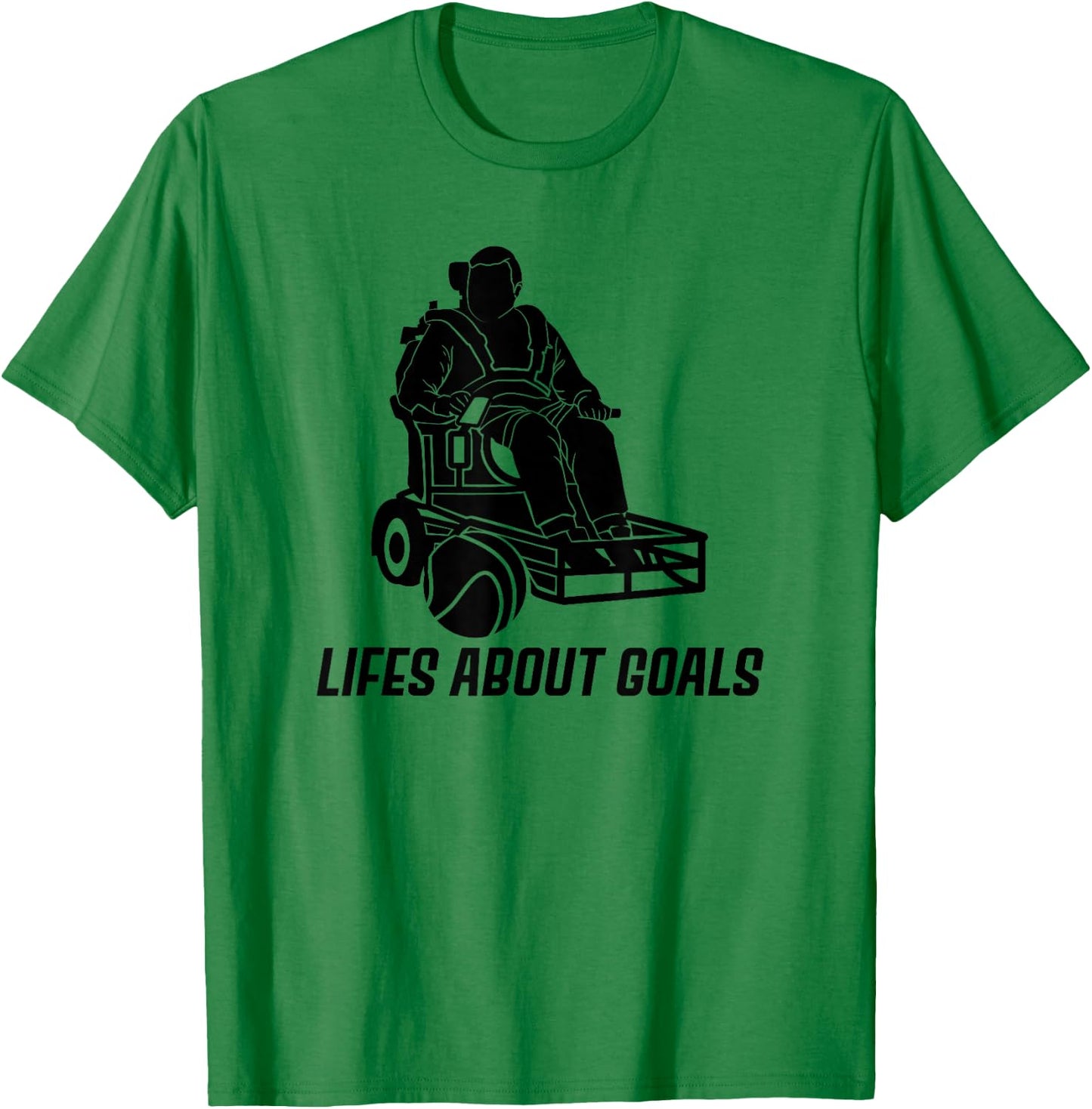 Wheelchair Soccer Lover Handicap Disabled Football Player T-Shirt - T-Shirt | Irish Green
