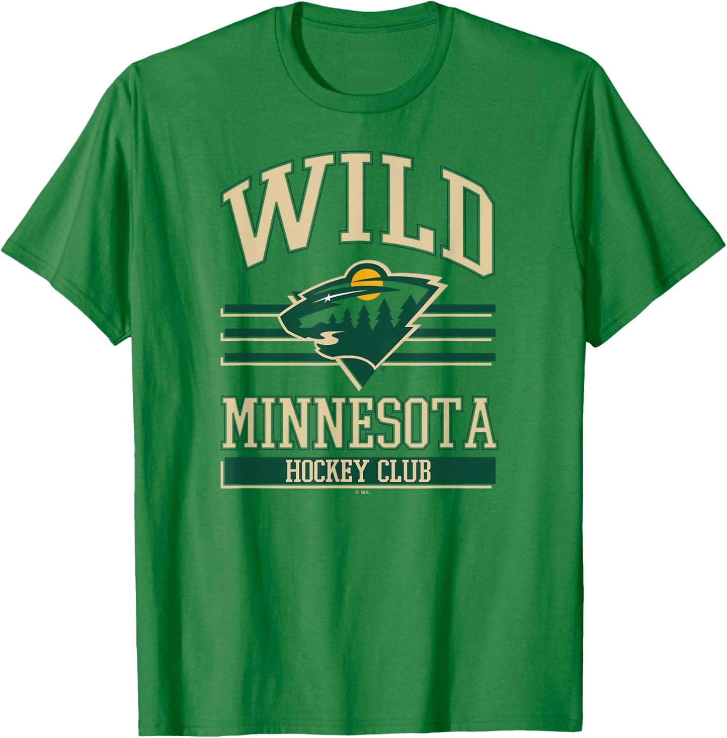 Minnesota Wild Hockey Club Red Officially Licensed T-Shirt - T-Shirt | Irish Green