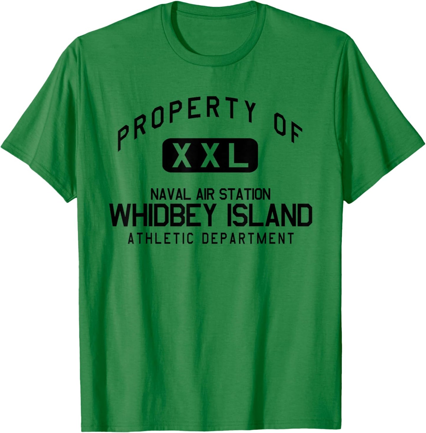 Property of NAS Whidbey Island Athletic Department T-Shirt - T-Shirt | Irish Green