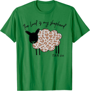The Lord Is My Shepherd Lord's Prayer Christian Easter Jesus T-Shirt - T-Shirt | Irish Green