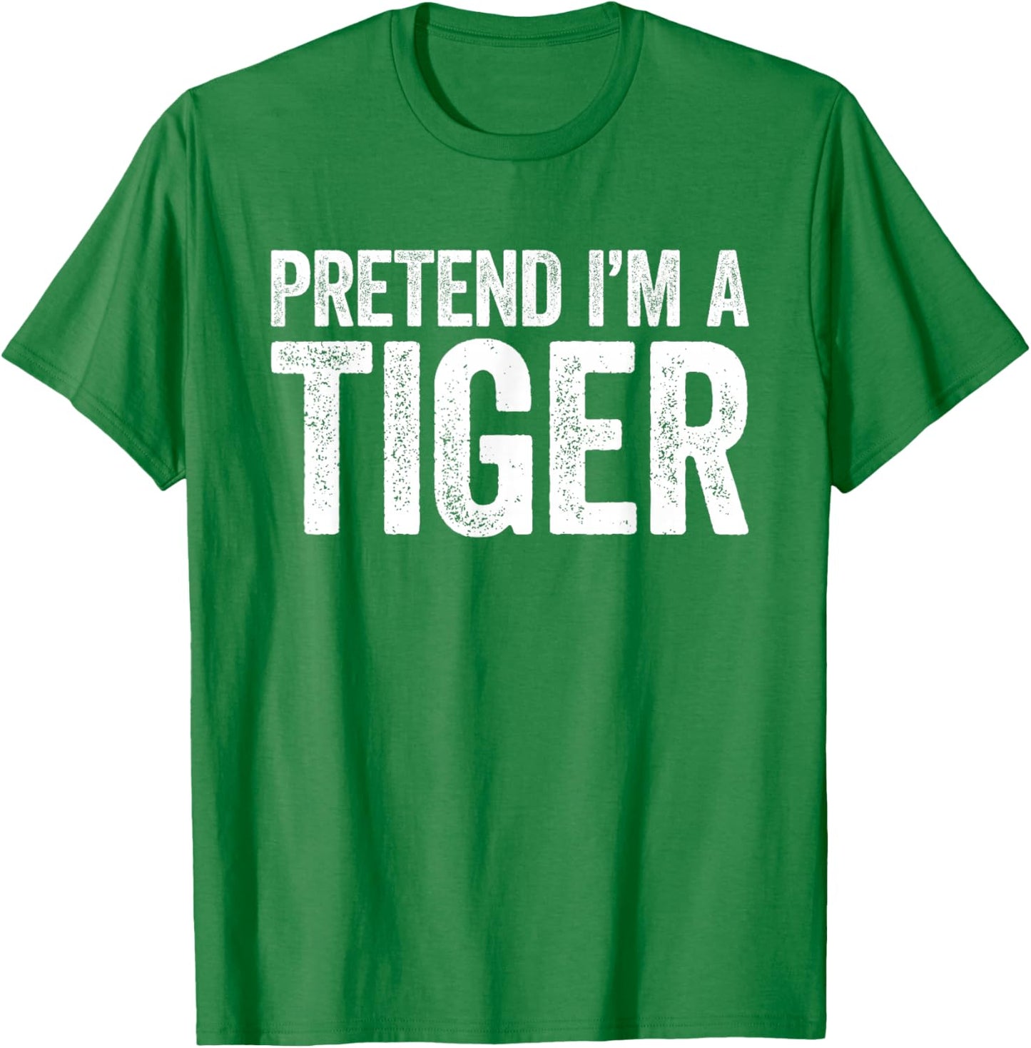 Pretend I'm A Tiger Shirt Adult Kids Matching Tiger Costume T-Shirt - T-Shirt | Irish Green