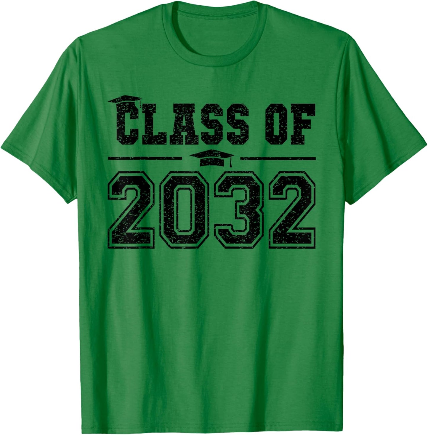 Class of 2032 Grow With Me Graduation First Day of School T-Shirt - T-Shirt | Irish Green