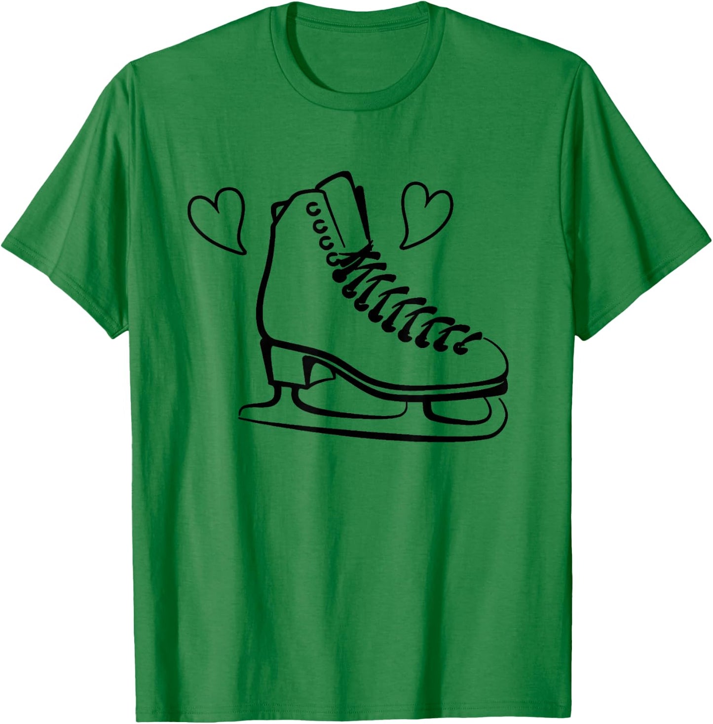 Ice Skating Figure Skates T-Shirt - T-Shirt | Irish Green