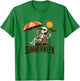Skeleton Summerween Drink Beach Halloween Summer Scary Fun T-Shirt - T-Shirt | Irish Green