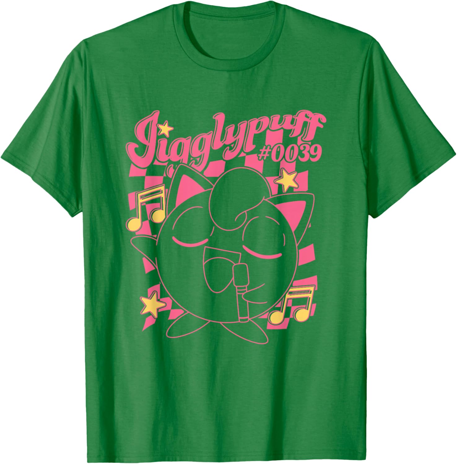Pokémon Jigglypuff #0039 Musical Poster Retro T-Shirt - T-Shirt | Irish Green