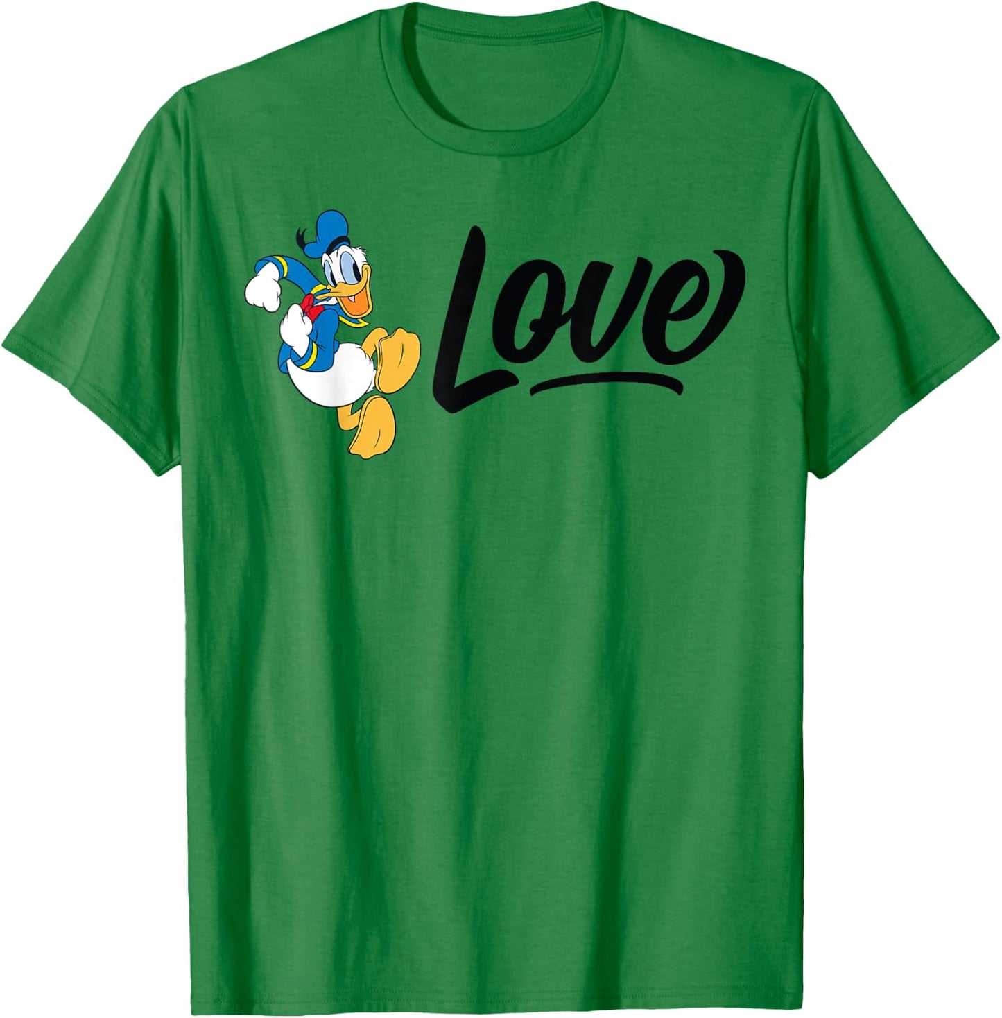 Donald Duck - Love Donald Duck T-Shirt - T-Shirt | Irish Green