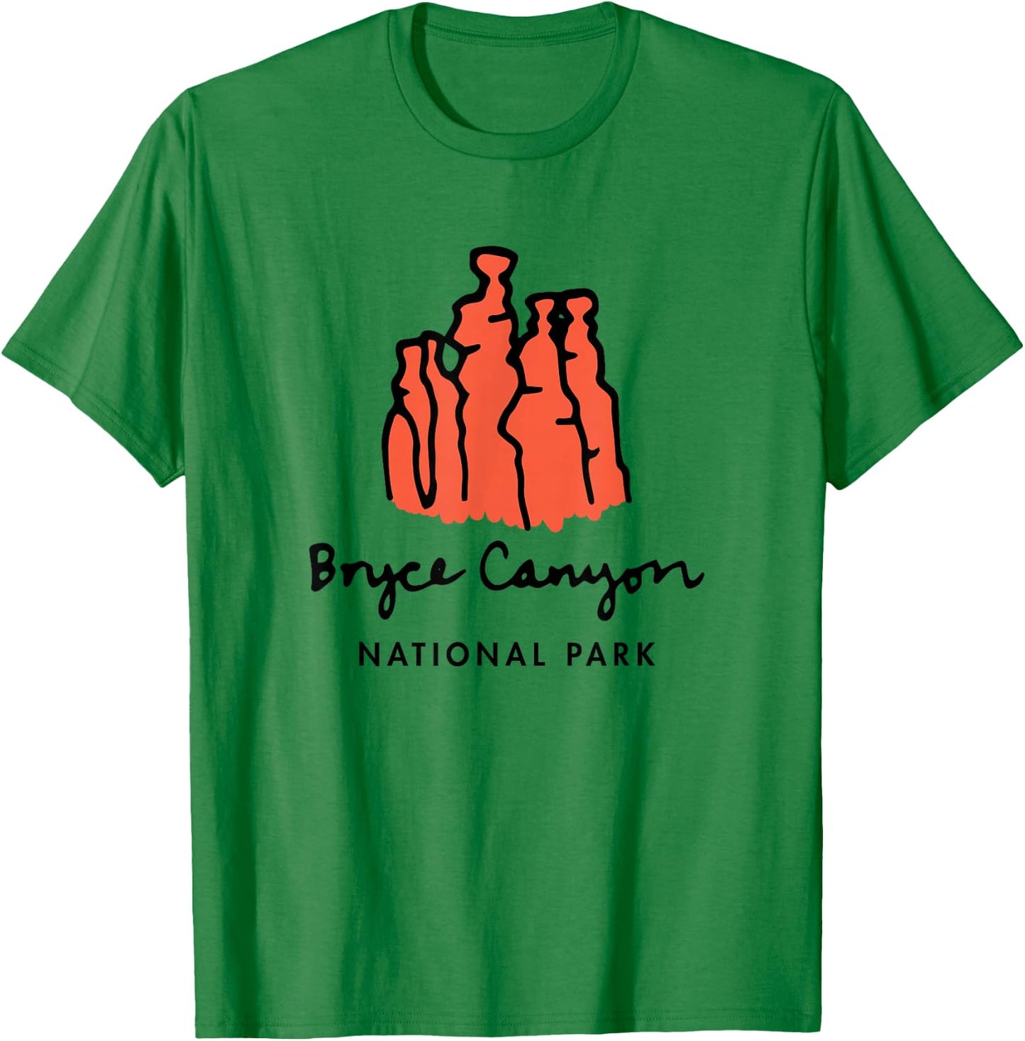 Family Vacation Design - Retro Bryce Canyon National Park T-Shirt - T-Shirt | Irish Green