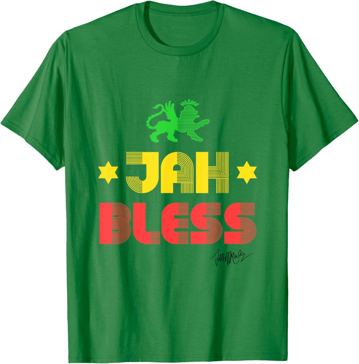 Ziggy Marley - Official Merchandise - Jah Bless T-Shirt - T-Shirt | Irish Green