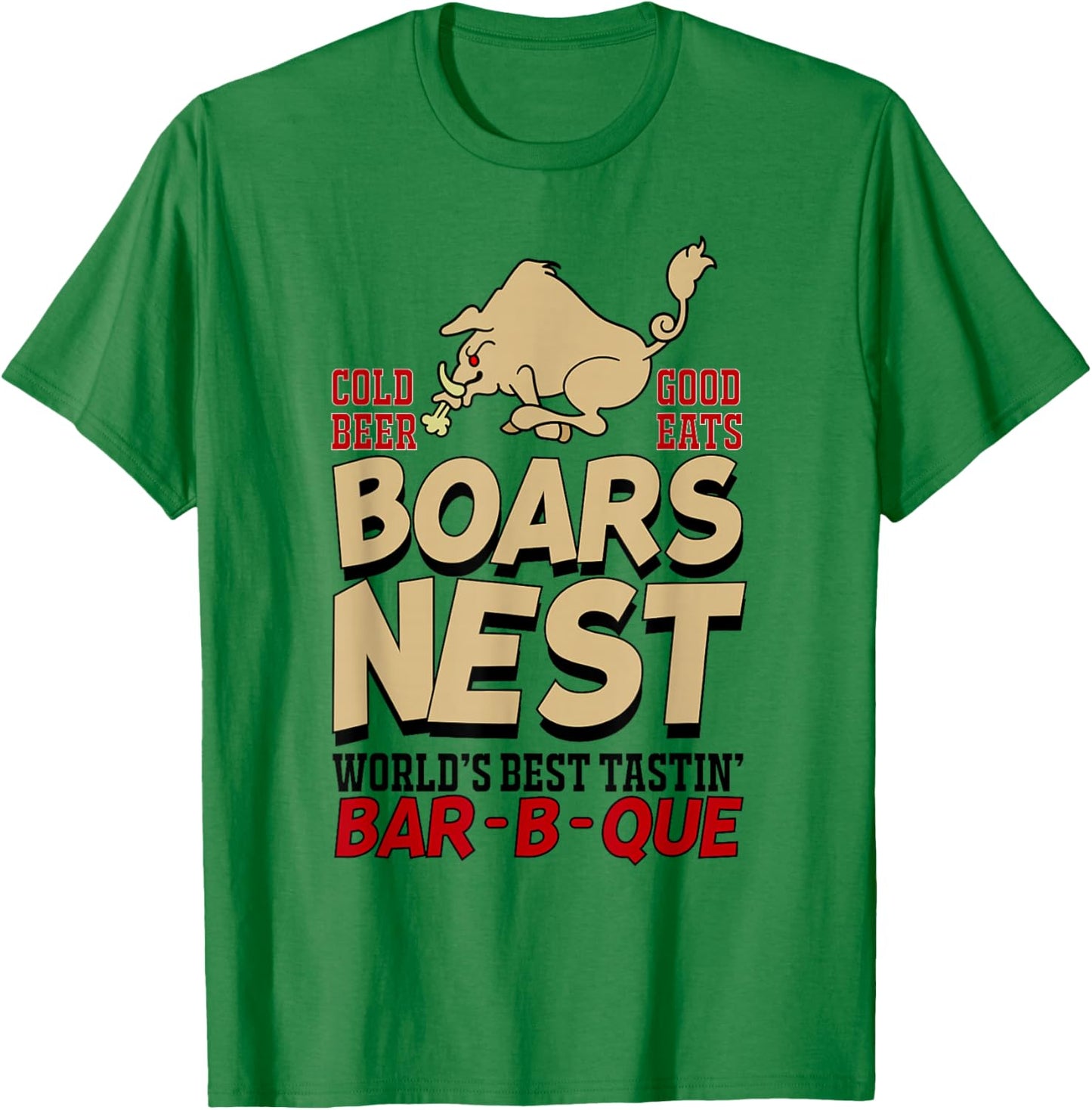 Boars Nest - Cold Beer - Good Eats T-Shirt - T-Shirt | Irish Green