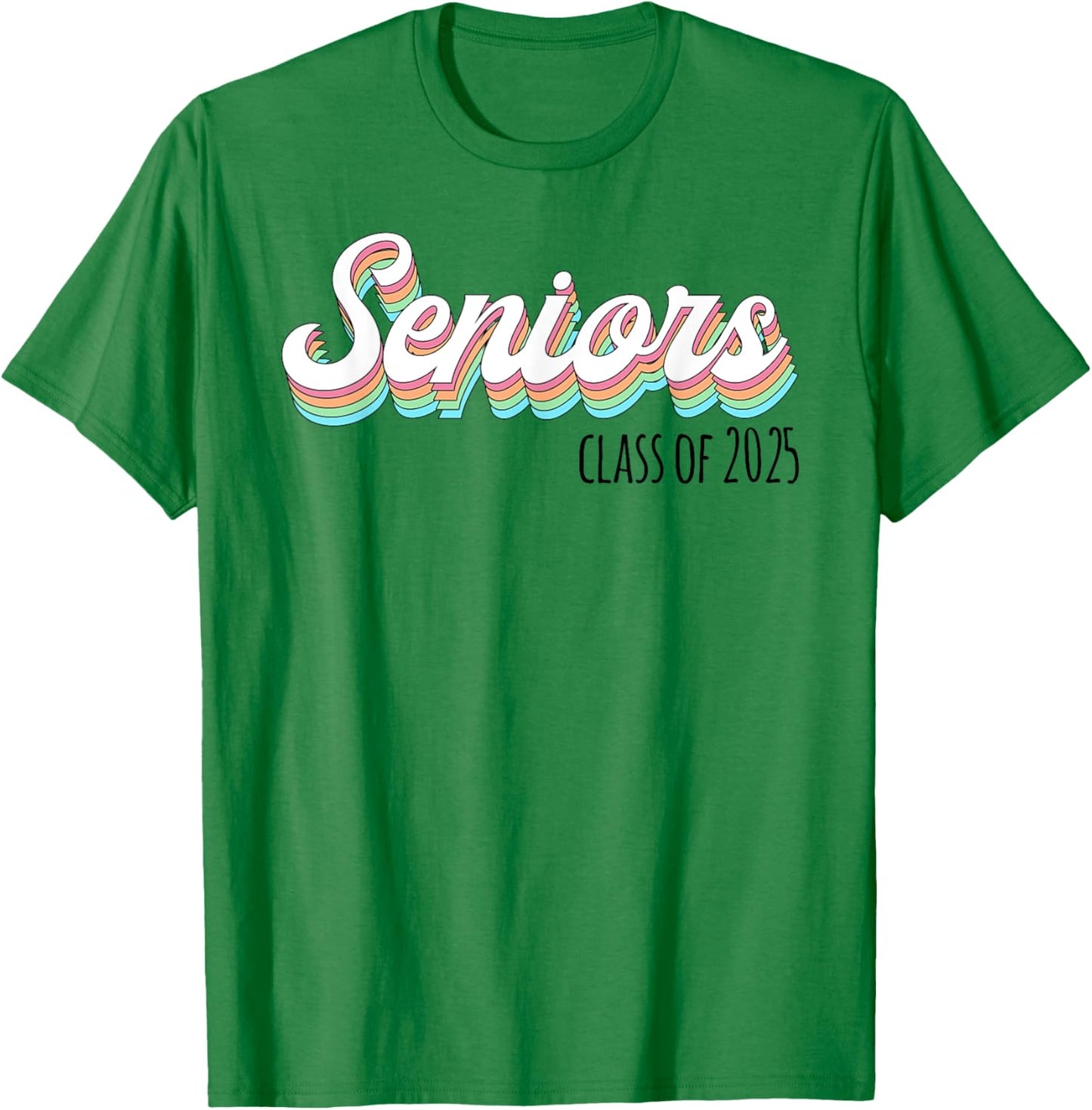 Retro Seniors Class of 2025: Senior Back to School T-Shirt - T-Shirt | Irish Green