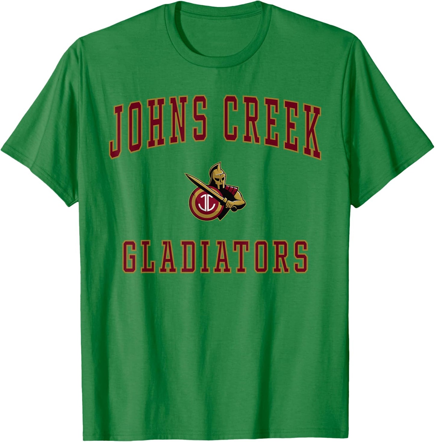 Johns Creek High School Gladiators T-Shirt - T-Shirt | Irish Green