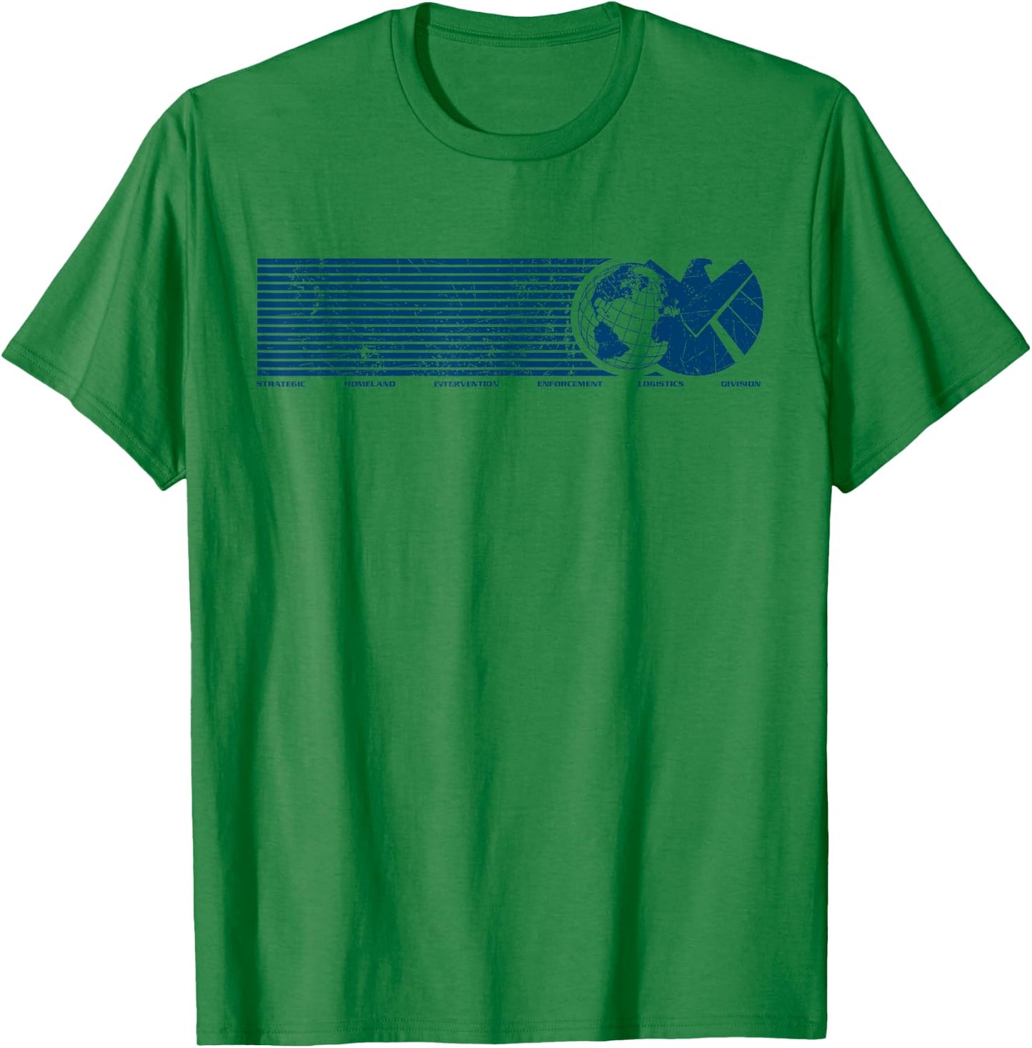 Marvel Agents of S.H.I.E.L.D. Eagle Globe Logo T-Shirt - T-Shirt | Irish Green